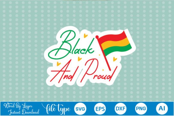 Black and Proud Sticker SVG Review