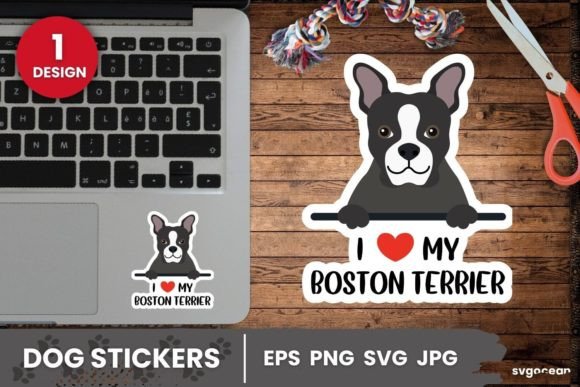 Boston Terrier Sticker SVG Printable Review