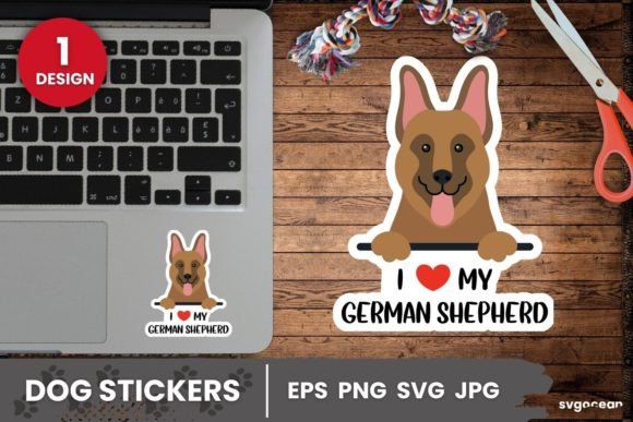 German Shepherd Sticker SVG Printable Review
