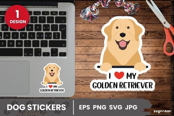 Golden Retriever Sticker SVG Printable Review