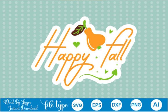 Happy Fall Sticker SVG Review
