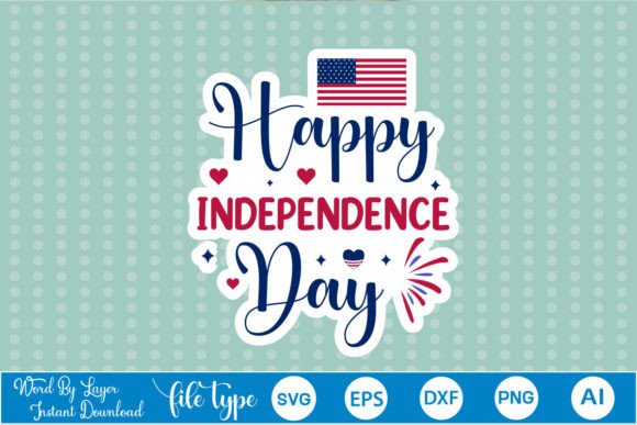 Happy Independence Day Sticker SVG Review
