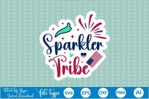 Sparkler Tribe Sticker SVG Embroidery Review