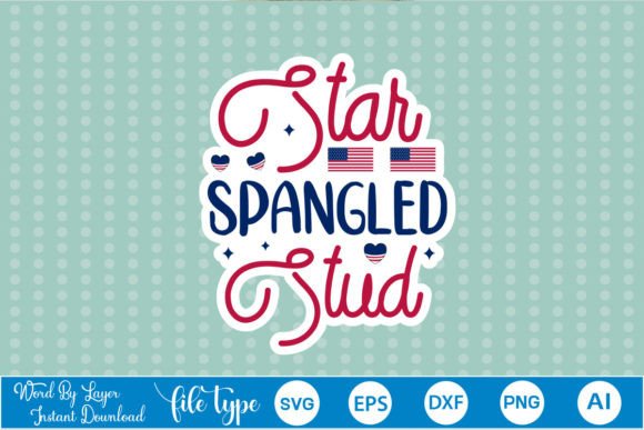 Star Spangled Stud Sticker SVG Review