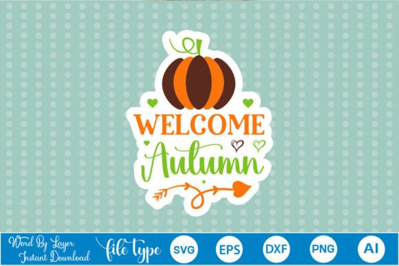 Welcome Autumn Sticker SVG Review